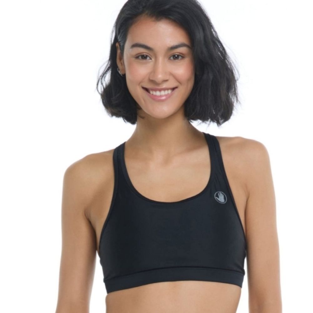 NWT Body Glove Smoothies Equalizer Medium Support Sports Bra Bikini Top - Size L
